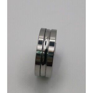 Men's Stainless Steel Silver Band Ring Fashion Wedding Thumb Size 9.5 China 19